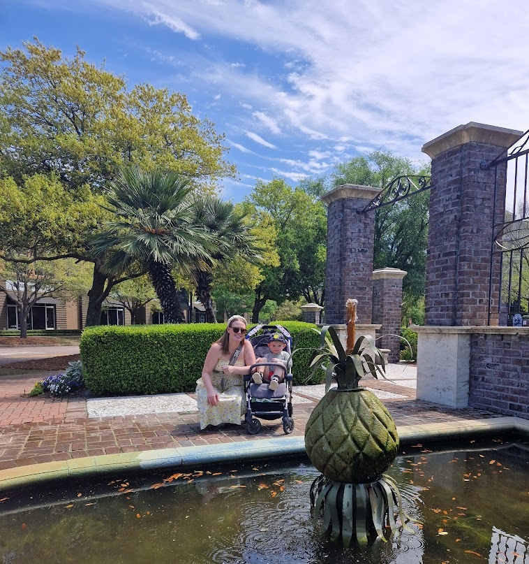 Pineapple statue in Charleston, South Carolina.